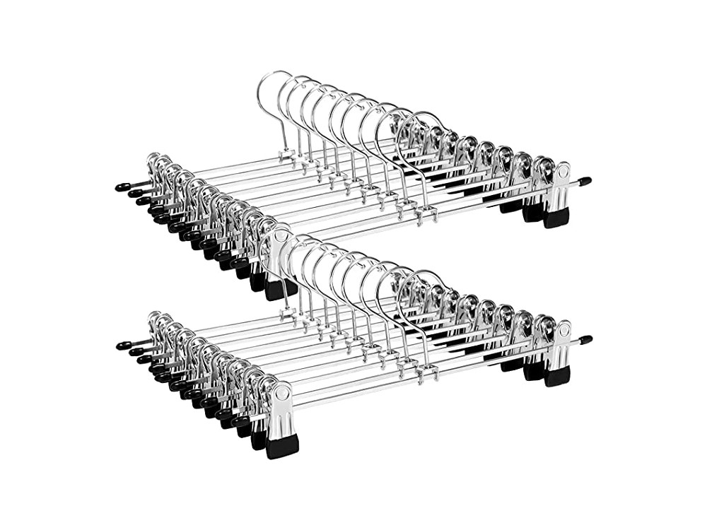 Silver skirt clearance hangers